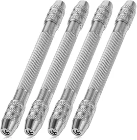 600626 Xthrotsenk 1 Svnltafc 4 Pcs Double-ended Pin Vise Diy Hand Drill Wire Twisting Tools For
