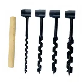 Xxyuan Ncdbbjmim-lwjmdt-lxzt-4pcs Bushcraft Hand Auger Set Scotch Eye Wood Drill Bit For Survival And 4 Pcs