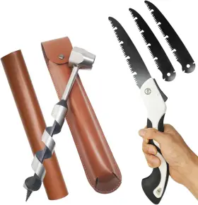 Yili-s001 S001 Hand Auger Wood Drill Upgrade Welds Bushcraft With Sharp Scottish Eye