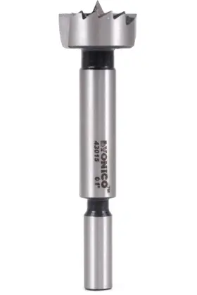 43015s Yonico 1-inch Diameter Steel Forstner Drill Bit 3/8-inch Shank