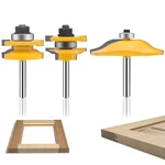 Oletbe 3 Pcs Router Bit Set 1/4INCH Shank Round Over Raised Panel Cabinet Door. Fixed Price $53.39.