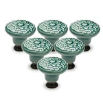 12PCS Green Cabinet Knobs, Retro Ceramic Dresser 34MM / 1.3" Drawer Kn.... Fixed Price $17.09.