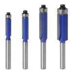 Wolfride 4PCS Flush Trim Router Bit Set 1/4 Inch Shank Top Bearing. Fixed Price $30.95.