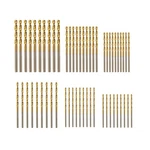 Becollo Titanium Drill Bit SET(3/64"-1/8"), Hss Metal Jobber 60PCS.SET. Fixed Price $18.48.