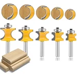 Bullnose Router Bit 1/4 Inch Shank Set 5PCS, Radius Half Round Bearing Wood M.... Fixed Price $49.90.