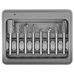 Carbide Burr Set 8PCS With 1/4''SHANK Double Cut Solid Power Tools Tungsten C.... Fixed Price $76.63.