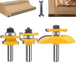 Oletbe Router Bit Set 1/2 Inch Shank 3 Pcs Round Over Raised Panel Cabinet Door. Fixed Price $57.72.