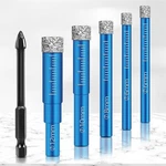 6 Pcs Diamond Drill Bits Set For Porcelain, Ceramic, Glass & Tile - Masonry.... Fixed Price $14.93.