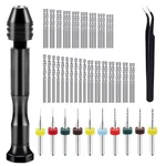 Dianrui Pin Vise Hand Drill Set, Black. Fixed Price $14.75.