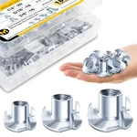180PCS 1/4-20 5/16-18 3/8-16 T-nut Assortment Kit, Pronged Blind Zinc-. Fixed Price $31.28.