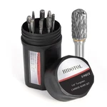 Hidotol Carbide Burr Set 1/4" Shank 8PC Tungsten Double Cut Rotary Bu.... Fixed Price $65.32.