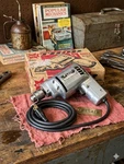 Vintage Speedway Model D1 1/4" Electric Drill With Original Box - Working. Fixed Price $38.25.