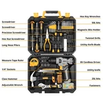 Dekopro 126 Piece Power Tool Combo Kits With 8V Cordless Drill, 10MM 3/8''. Fixed Price $40.00.