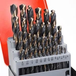 Aimlentool 29PCS Drill Bit Set, 135 Tip Hss With Black And Gold Finish, Twis.... Fixed Price $90.15.