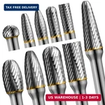 10PCS Die Grinder Bits W/ 1/4" Shank, Tungsten Carbide Burr Set For Metal Steel. Fixed Price $65.49.
