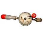 Vintage Stanley Handyman Crank Drill H1217 Silver & Red Made Usa. Fixed Price $16.99.