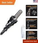Jerax Tools 1/4 3/4 Inch Step Drill Bit, M2 High Speed Steel Bits Fo.... Fixed Price $43.08.