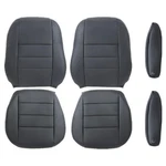 Fzjdsd Black Driver & Passenger Side Bottom Top Lean Back Perforated Microf.... Fixed Price $142.20.