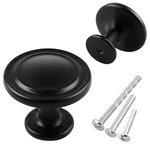 Kalolary Black Cabinet Knobs, 60 Pack 1-1/4 Inch Kitchen Drawer Round S.... Fixed Price $36.37.