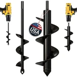 K-brands Auger Drill Bit For Planting 1.6 X 9 Inch & 3 Set Garden. Fixed Price $36.99.