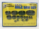 Drill Master 18 Piece Hole Saw Set 3/4 To No. 94665 - New/sealed. Fixed Price $14.99.