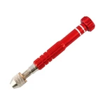 Larcele Precision Pin Vise Hand Drill, Keyless Mini Adaptor Chuck, 3 Jaw Red. Fixed Price $14.76.
