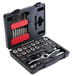 Toolant 41PCS Sae Ratcheting Set, Complete Tap, Die, Handle K.... Fixed Price $104.08.