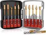 Catito 10 Pcs 1/4" Carbide Burr Set, Quick-change Shank, Die Grinder Bits F. Fixed Price $49.55.