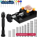 Mudder 37 Pieces Hand Twist Drill Tool Set, Miniature Pin Vise Bit, Bench. Fixed Price $24.48.