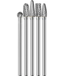 Sworker 5PCS Long Carbide Burr Set 1/4" Shank Total 4.3" Xl, Silver Grey. Fixed Price $41.58.