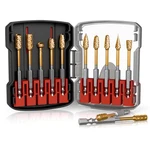 Catito 1/4" Carbide Burr Set, Quick-change Shank, Die 10PCS-HEX. Fixed Price $39.66.
