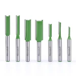 Straight Cut Router Bits 1/4" Shank, Newedli 7PCS Double&single Flute Straigh.... Fixed Price $27.55.