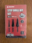 Ezarc Step Drill For METAL,M35 Cobalt Unibit Set 1/8"-7/8. Fixed Price $43.87.