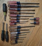 Vintage Craftsman Usa Screwdriver Lot Acetate Handles Phillips Flat Nut Drivers. Fixed Price $44.99.