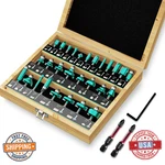 Csoom 30PCS Router Bits Set 1/4" Shank Woodworking Tools YG6X Tungsten Steel. Fixed Price $74.28.