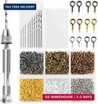 Shynek Pin Vise Hand Drill Set, Manual With 600PCS Small Screw Eye Ho. Fixed Price $17.48.