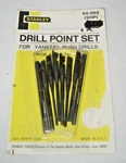 Stanley Yankee 04-069 Push Drill Point 8 Pc Set From 1/16" To 11/64". Fixed Price $29.95.