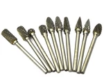 10PCS/SET 1/4 Dia Solid Carbide Burrs Burs Double Heavy Duty Tungsten Grindin.... Fixed Price $37.32.