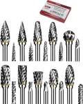 Hidotol Carbide Burr Set 20PC 1/8" Shank 3MM Tungsten Double Cut Rotar. Fixed Price $39.99.