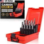 Blencee 10PCS Tungsten Carbide Burr Set 6.35MM - 1/4" Shank. Fixed Price $70.62.