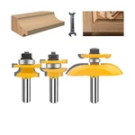 Oletbe Router Bit Set 1/2 Inch Shank 3 Pcs Round Over Raised Panel Cabinet Do.... Fixed Price $63.59.