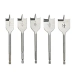 5 Pcs 1" To 1-1/2" Wood Spade Drill Set Paddle Flat. Fixed Price $20.97.