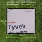 Tyvek Footprint For The Nemo Aurora High Rise 4P Tent. Fixed Price $37.77.