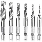 Hymnorq 6-PIECE Combination Tap And Drill Bit Set High-speed Steel, Dual Tw.... Fixed Price $24.18.