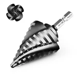 Baigao M35 Cobalt Steel Four Spiral Flute Step Drill Bit 1/4 To 1-3/8 Wea.... Fixed Price $50.67.