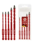 Focstol Serrated Masonry Drill Bit Set 5PCS High-strength Eccentric Twist D.... Fixed Price $29.14.