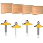 Leatbuy 1/4-INCH Shank Router Bit Set Pcs, Round Over Raised Panel Cabinet .... Fixed Price $61.45.