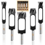 Lasnten 5 Pcs Plug Tenon Dowel Cutters Drill Bit Set For Woodwork.... Fixed Price $100.50.
