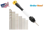 Pin Vise Hand Drill Set Metal Mini Rotary Tool 22PCS Bits 0.6-2.5MM. Fixed Price $12.56.