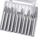 10PC Tungsten Carbide Burr Set 1/4" Shank Double Rotary Cutting Die. Fixed Price $53.99.